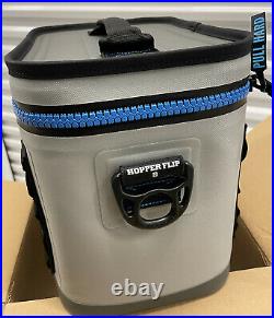 Yeti Hopper Flip 8 Soft Cooler Fog gray Tahoe Blue Discontinued Rare NEW