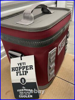 Yeti Hopper Flip 8 Soft Cooler HARVEST RED Discontinued Rare NEW NICE