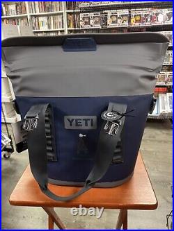 Yeti Hopper M15 Navy Soft Backpack Cooler with Southward Ho Country Club logo