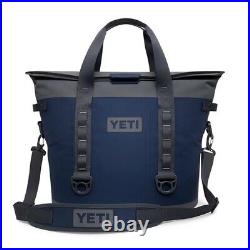 Yeti Hopper M30 Soft-Sided Cooler Waterproof Leak-Resistant Seal Durable (Navy)