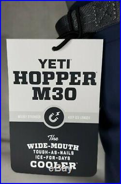 Yeti Hopper M30 Wide Mouth Cooler Magnetic Seal Navy Blue NEW WITH TAGS