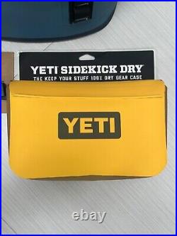 Yeti Hopper Soft Backpack Cooler NORDIC BLUE with Yeti Sidekick ALPINE YELLOW