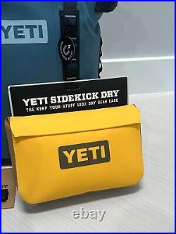 Yeti Hopper Soft Backpack Cooler NORDIC BLUE with Yeti Sidekick ALPINE YELLOW