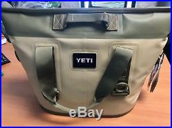 Yeti Hopper Two 20 Portable Cooler Field Tan And Olive Green With Blaze Orange