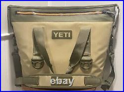 Yeti Hopper Two 20 Soft Cooler Field Tan/Blaze Never Used / MINT Condition