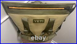 Yeti Hopper Two 20 Soft Cooler Field Tan/Blaze Never Used / MINT Condition