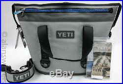 Yeti Hopper Two 30 Soft Cooler Fog Gray Tahoe Blue Brand New! Free Shipping