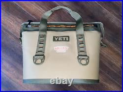 Yeti Hopper Two Soft Sided Cooler Green Tan and Orange Bulleit Frontier Whiskey