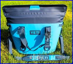 Yeti M30 Hopper Portable Soft Cooler Big Blue Wave w MagShield Access