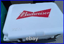 Yeti Roadie 20 Cooler BUDWEISER Awesome METAL HANDLE- Hard To Find-Used NICE