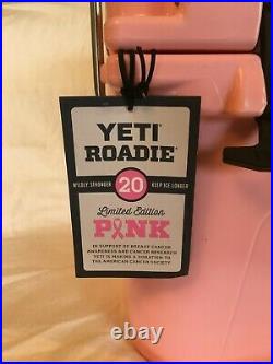 Yeti Roadie 20 Cooler Limited Edition Pink Breast Cancer Awareness