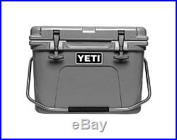 Yeti Roadie 20 QT Cooler in Charcoal with 20 tumbler Hat, 2 koozies