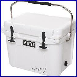 Yeti Roadie 20 WHITE Cooler Awesome METAL HANDLE- Hard To Find- NEW in Box