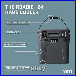 Yeti Roadie 24 Hard Cooler Charcoal NEW FREE SHIPPING