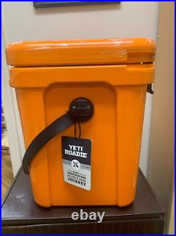 Yeti Roadie 24 Hard Cooler King Crab Orange NEW FREE SHIPPING