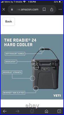 Yeti Roadie 24 Hard Cooler White