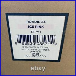 Yeti Roadie 24 Hard Cooler in Ice Pink Wine Friendly Portable Retired