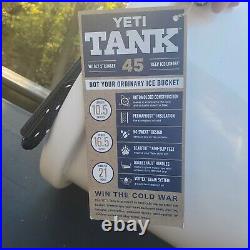 Yeti Tank 45 White Beverage Tub NEW Hard to Find