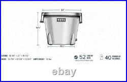 Yeti Tank 45 withBarrel/Tub/Bucket White Beverage/Drink Ice Cooler