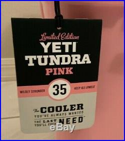 Yeti Tundra 35 Cooler Pink Limited Edition Rare Hard To Find Sold Out