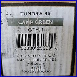 Yeti Tundra 35 Hard Cooler Camp Green