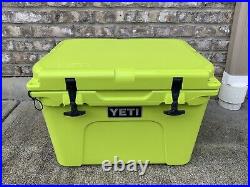 Yeti Tundra 35 Hard Cooler Chartreuse RARE Excellent Condition SEE PICS