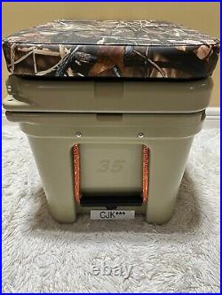 Yeti Tundra 35 Hard Cooler? Custom Desert Tan+camo Max 4+burnt Orange Latch Kit