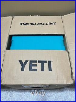 Yeti Tundra 35 Hard Cooler Custom-aquifer Blue +dry Goods Basket &pink Latch Kit