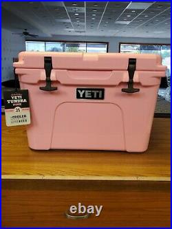 Yeti Tundra 35 Limited Edition PINK Hard Cooler NWT with new Pink Yeti Hat
