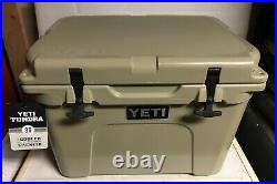 Yeti Tundra 35 Tan Hard Cooler (uncludes Dry Goods Basket)