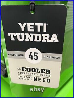 Yeti Tundra 45 Canopy GREEN Cooler -HULK! Awesome New With Tag -LIME LAST 1