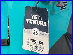 Yeti Tundra 45 Cooler 8.7 Gal 28 Can Capacity Limited Aquifer Blue New Read