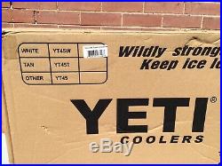 Yeti Tundra 45 Cooler- White with SeaDek included! Brand New