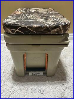 Yeti Tundra 45 Hard Cooler? Custom Desert Tan+camo Max 4+burnt Orange Latch Kit