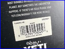 Yeti Tundra 45 Hard Cooler White GS3116-1 New Please Read