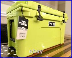 Yeti Tundra 45 hard Cooler Chartreuse Green Brand New