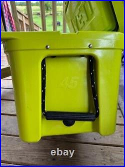 Yeti Tundra 45 hard Cooler chartreuse green Very Rare. Fast Shipping