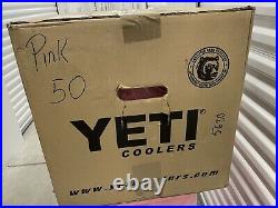 Yeti Tundra 50 Pink Cooler New In Sealed Box Limited Edition Rare 2017 Nos Last1
