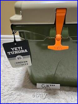 Yeti Tundra 65 Hard Cooler? Custom-high Country Tribute-olive/tan/blaze