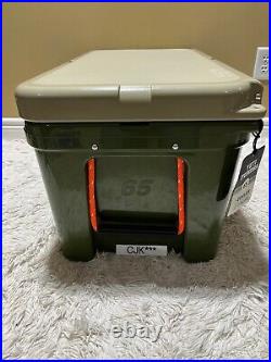 Yeti Tundra 65 Hard Cooler? Custom-high Country Tribute-olive/tan/blaze