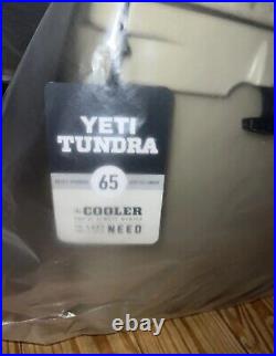 Yeti Tundra 65 Hard Cooler Desert Tan. NEW & Free Shipping