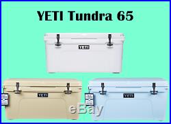 Yeti Tundra 65 quart Cooler Ice Chest - White Tan Ice Blue - YT65W YT65T YT65B