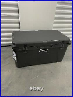Yeti Tundra Charcoal 65 Cooler New with Tags Original Box Includes Charc Hat