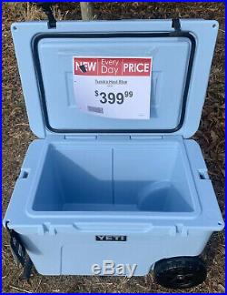Yeti Tundra Haul Portable Wheeled Cooler 55qt Rare Blue Color NWT