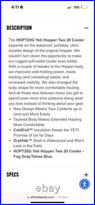 Yeti YHOP20G Hopper 20 Soft Side Cooler Gray