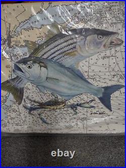 Yeti cooler cushion Steve Whitlock Signature wrap double fish map 35Q Tempress