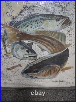 Yeti cooler cushion wrap Steve Whitlock Signature triple fish map Tempress 35Q